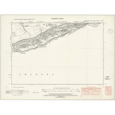 1938 Map of Hampshire & Isle of Wight C.NE, 1947 Print