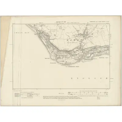 1906 Map of Hampshire & Isle of Wight C.NW, 1909 Print