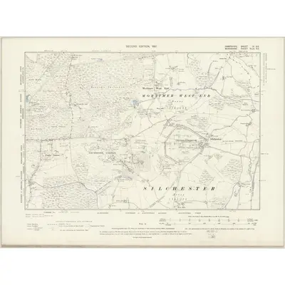 1894 Map of Hampshire & Isle of Wight IV.SE, 1897 Print