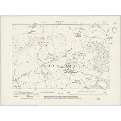1909 Map of Hampshire & Isle of Wight IX.SE, 1944 Print