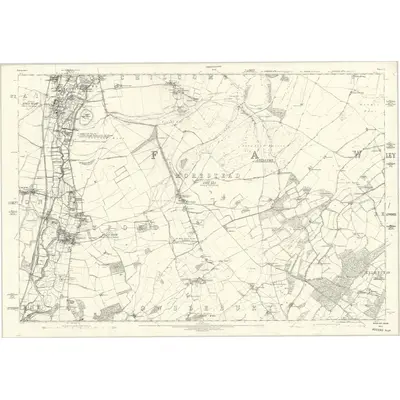 1869 Map of Hampshire & Isle of Wight L, 1873 Print