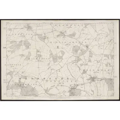 1870 Map of Hampshire & Isle of Wight LI, 1872 Print