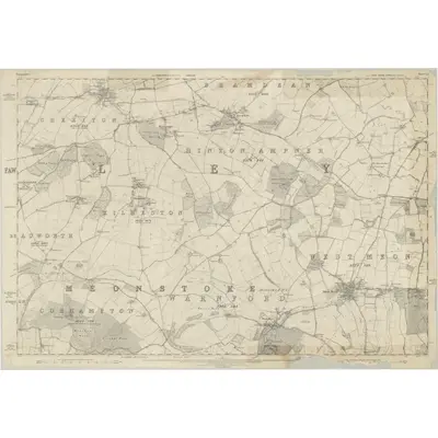 1870 Map of Hampshire & Isle of Wight LI, 1872 Print