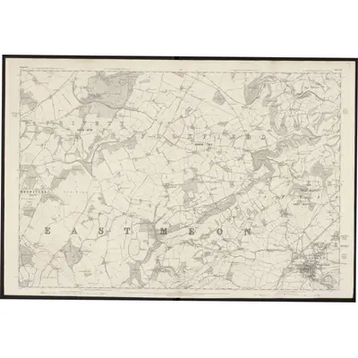 1869 Map of Hampshire & Isle of Wight LII, 1871 Print