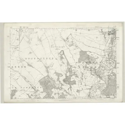 1871 Map of Hampshire & Isle of Wight LIV, 1872 Print