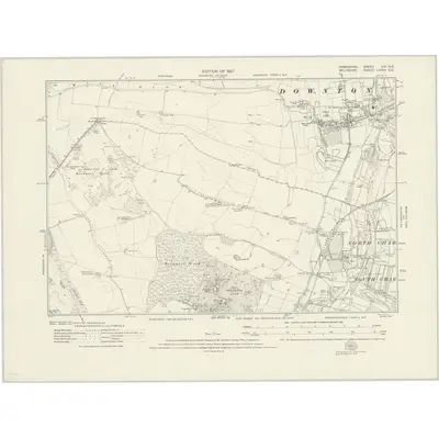 1924 Map of Hampshire & Isle of Wight LIV.NE, 1927 Print