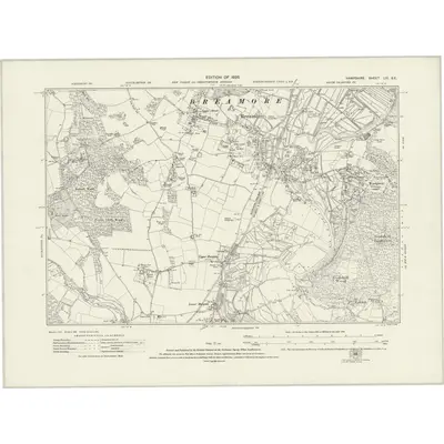 1924 Map of Hampshire & Isle of Wight LIV.SE, 1926 Print