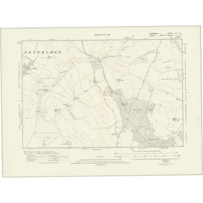 1924 Map of Hampshire & Isle of Wight LIVA.SE, 1926 Print