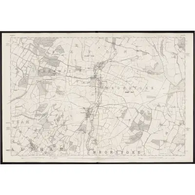 1868 Map of Hampshire & Isle of Wight LIX, 1872 Print