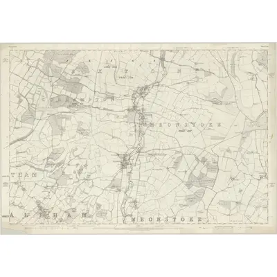 1868 Map of Hampshire & Isle of Wight LIX, 1872 Print