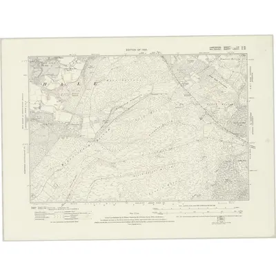 1924 Map of Hampshire & Isle of Wight LV.SW, 1926 Print