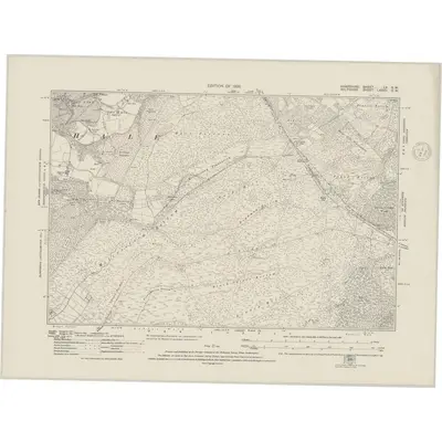 1924 Map of Hampshire & Isle of Wight LV.SW, 1948 Print