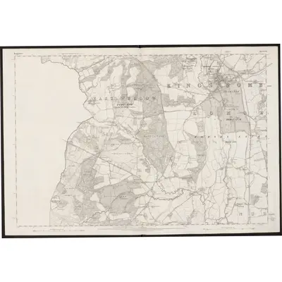 1866 Map of Hampshire & Isle of Wight LVI, 1871 Print