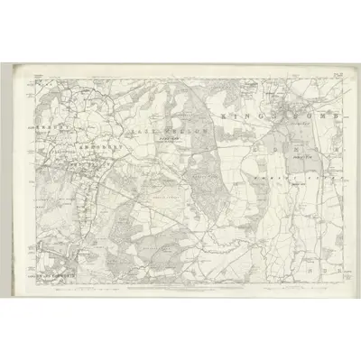 1866 Map of Hampshire & Isle of Wight LVI, 1871 Print