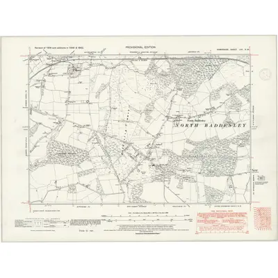 1938 Map of Hampshire & Isle of Wight LVII.NW, 1947 Print
