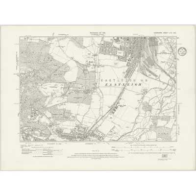 1931 Map of Hampshire & Isle of Wight LVII.SE, 1935 Print