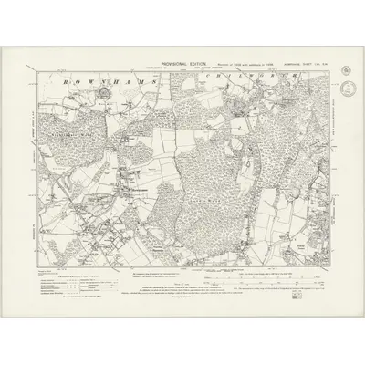 1938 Map of Hampshire & Isle of Wight LVII.SW, 1943 Print