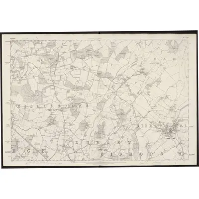 1863 Map of Hampshire & Isle of Wight LVIII, 1871 Print
