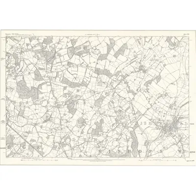 1863 Map of Hampshire & Isle of Wight LVIII, 1871 Print