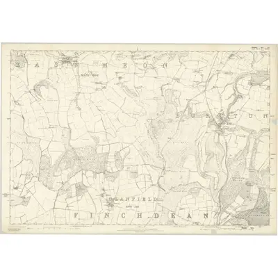 1867 Map of Hampshire & Isle of Wight LX, 1870 Print