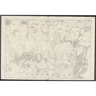 1867 Map of Hampshire & Isle of Wight LX, 1871 Print