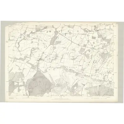 1869 Map of Hampshire & Isle of Wight LXI, 1870 Print