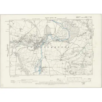 1895 Map of Hampshire & Isle of Wight LXII.NE, 1898 Print
