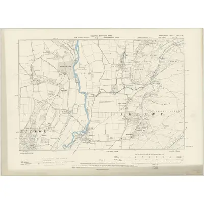1895 Map of Hampshire & Isle of Wight LXII.SE, 1898 Print