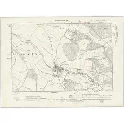 1895 Map of Hampshire & Isle of Wight LXIIA.NE, 1899 Print