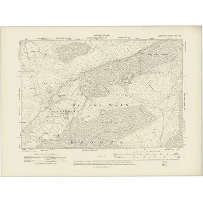 1907 Map of Hampshire & Isle of Wight LXIII.SW, 1910 Print