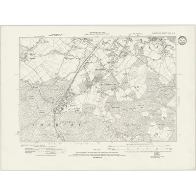 1931 Map of Hampshire & Isle of Wight LXIV.SE, 1933 Print