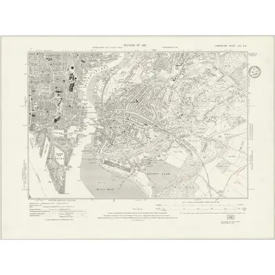 1931 Map of Hampshire & Isle of Wight LXV.SE, 1935 Print
