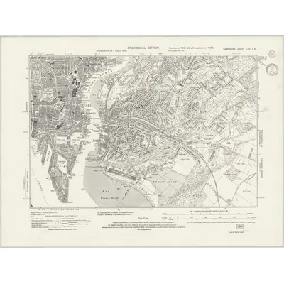 1938 Map of Hampshire & Isle of Wight LXV.SE, 1943 Print