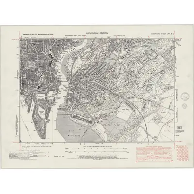 1938 Map of Hampshire & Isle of Wight LXV.SE, 1945 Print