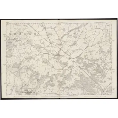1866 Map of Hampshire & Isle of Wight LXVI, 1871 Print