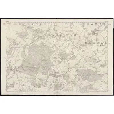1868 Map of Hampshire & Isle of Wight LXVII, 1870 Print