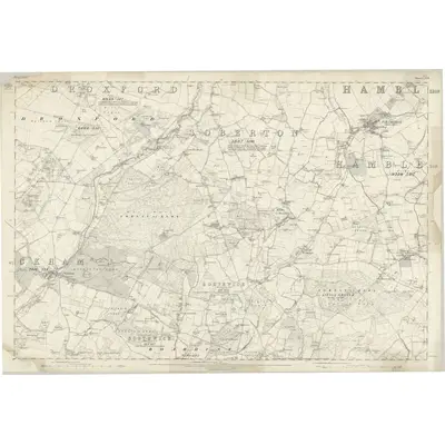 1868 Map of Hampshire & Isle of Wight LXVII, 1870 Print