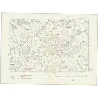 1895 Map of Hampshire & Isle of Wight LXVII.SE, 1897 Print