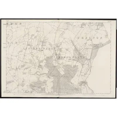 1867 Map of Hampshire & Isle of Wight LXVIII, 1870 Print