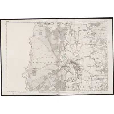 1870 Map of Hampshire & Isle of Wight LXX, 1872 Print