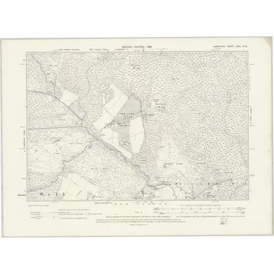 1895 Map of Hampshire & Isle of Wight LXXII.SW, 1898 Print