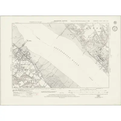 1931 Map of Hampshire & Isle of Wight LXXIII.NE, 1943 Print