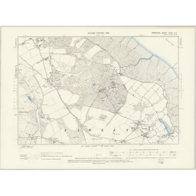 1895 Map of Hampshire & Isle of Wight LXXIII.SE, 1898 Print