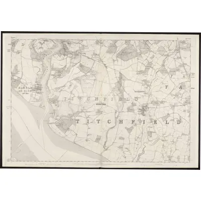 1859 Map of Hampshire & Isle of Wight LXXIV, 1870 Print