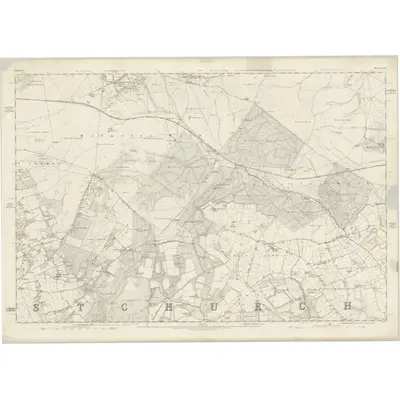 1869 Map of Hampshire & Isle of Wight LXXIX, 1872 Print