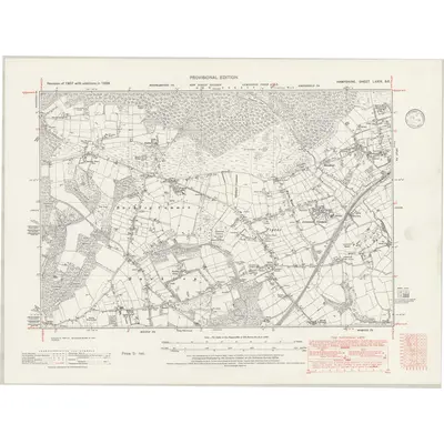 1938 Map of Hampshire & Isle of Wight LXXIX.SE, 1946 Print