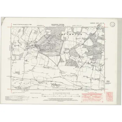 1938 Map of Hampshire & Isle of Wight LXXV.NE, 1946 Print