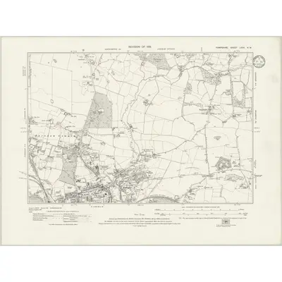 1931 Map of Hampshire & Isle of Wight LXXV.NW, 1933 Print