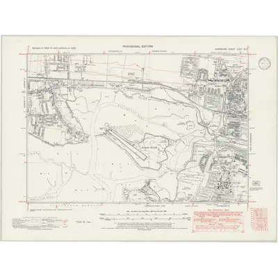 1938 Map of Hampshire & Isle of Wight LXXV.SE, 1946 Print
