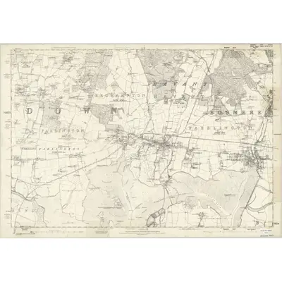 1859 Map of Hampshire & Isle of Wight LXXVI, 1870 Print